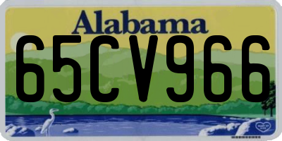 AL license plate 65CV966
