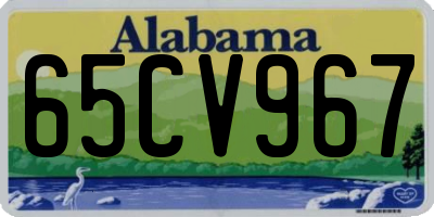 AL license plate 65CV967