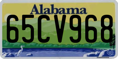 AL license plate 65CV968