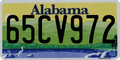 AL license plate 65CV972
