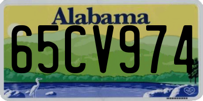 AL license plate 65CV974