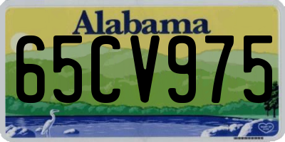AL license plate 65CV975