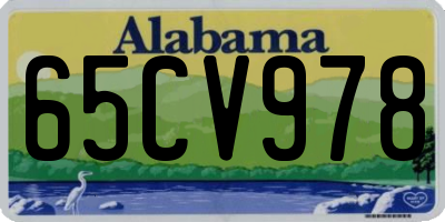 AL license plate 65CV978