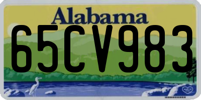 AL license plate 65CV983