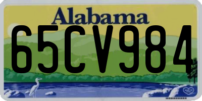 AL license plate 65CV984
