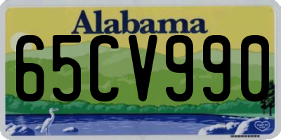 AL license plate 65CV990