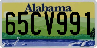 AL license plate 65CV991