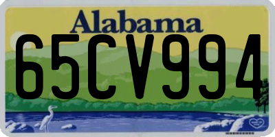 AL license plate 65CV994