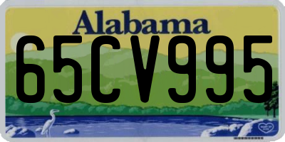 AL license plate 65CV995