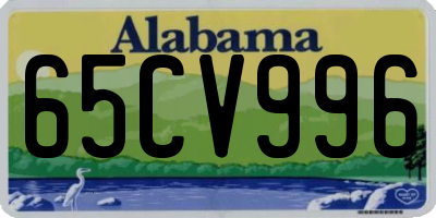 AL license plate 65CV996