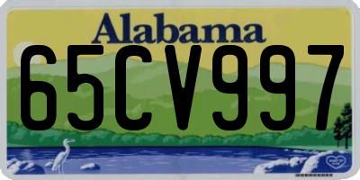 AL license plate 65CV997