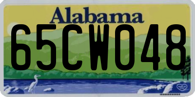 AL license plate 65CW048