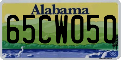 AL license plate 65CW050