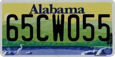 AL license plate 65CW055
