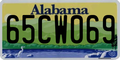 AL license plate 65CW069