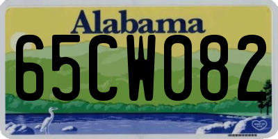 AL license plate 65CW082