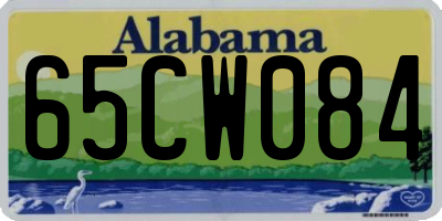 AL license plate 65CW084