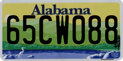 AL license plate 65CW088