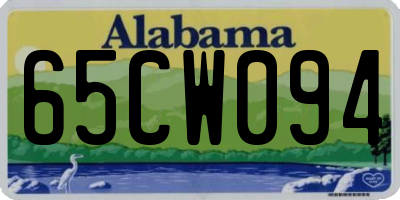 AL license plate 65CW094