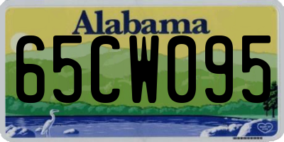 AL license plate 65CW095