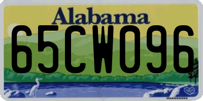 AL license plate 65CW096
