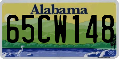 AL license plate 65CW148