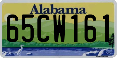 AL license plate 65CW161