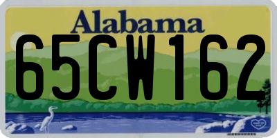 AL license plate 65CW162