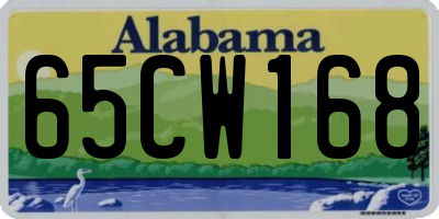 AL license plate 65CW168