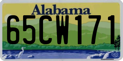 AL license plate 65CW171
