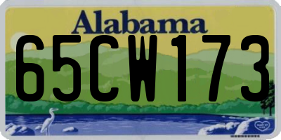 AL license plate 65CW173