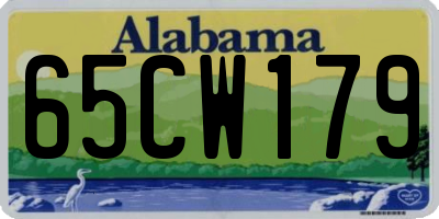 AL license plate 65CW179