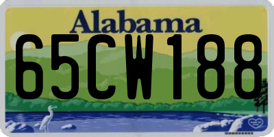 AL license plate 65CW188
