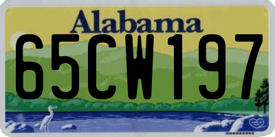 AL license plate 65CW197
