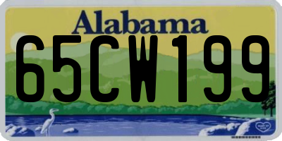 AL license plate 65CW199