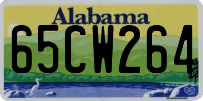 AL license plate 65CW264