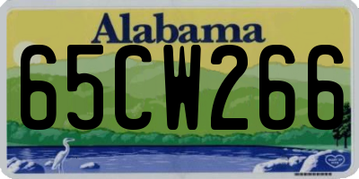AL license plate 65CW266