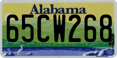 AL license plate 65CW268