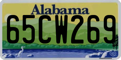 AL license plate 65CW269