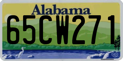 AL license plate 65CW271