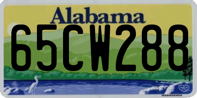 AL license plate 65CW288