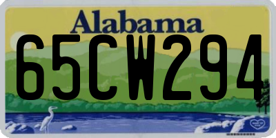 AL license plate 65CW294