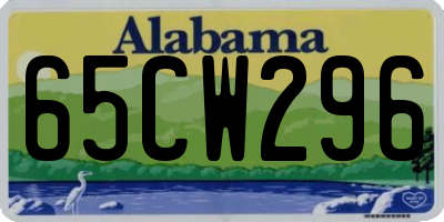 AL license plate 65CW296