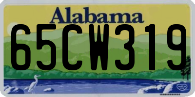 AL license plate 65CW319