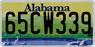 AL license plate 65CW339