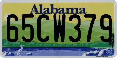 AL license plate 65CW379