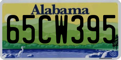 AL license plate 65CW395