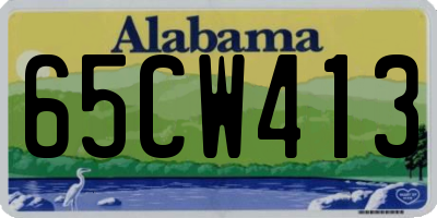AL license plate 65CW413