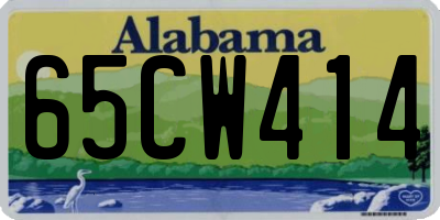 AL license plate 65CW414