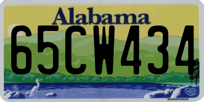 AL license plate 65CW434